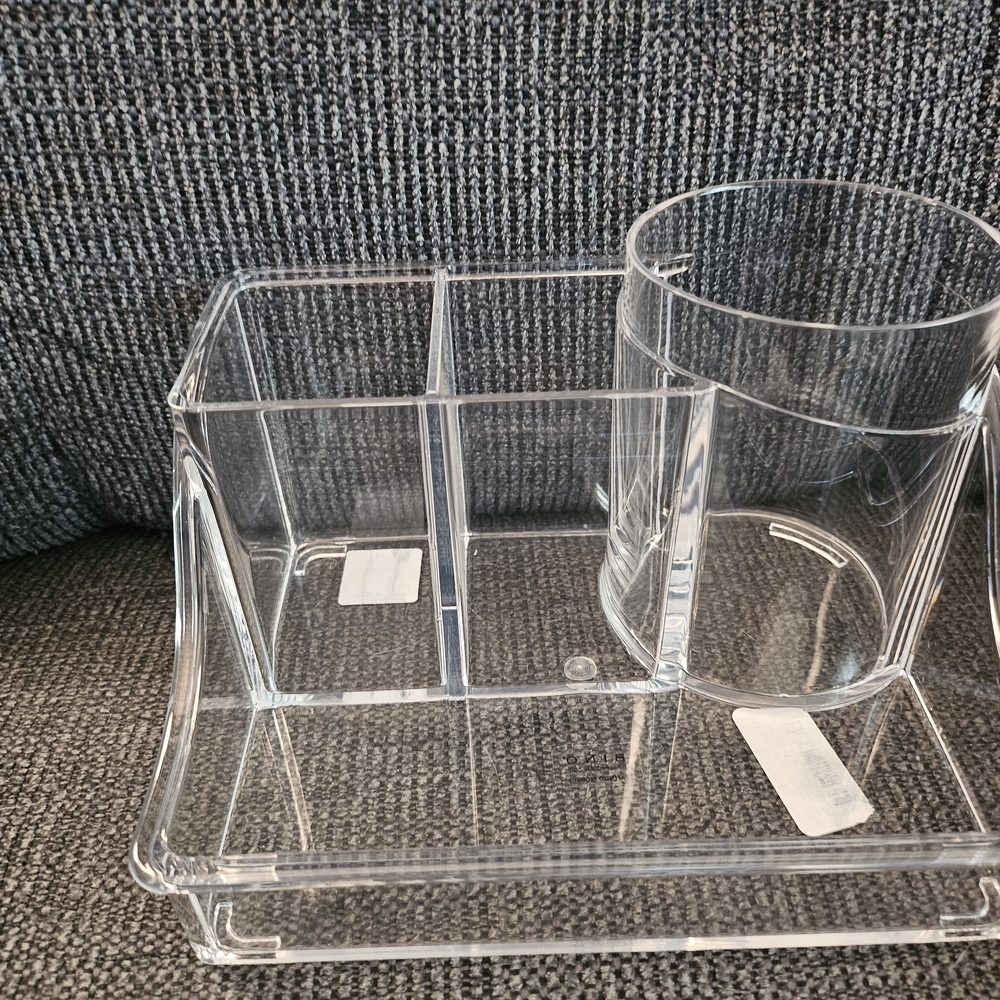Transparent Makeup Organizer with Multiple Compartments